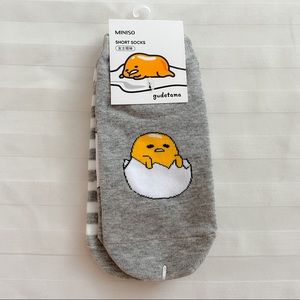 NWT 2 pairs of Gudetama Ankle Socks
